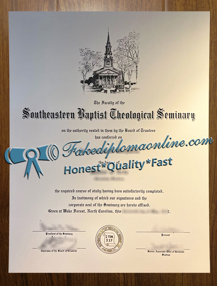 Southern Baptist Theological Seminary diploma