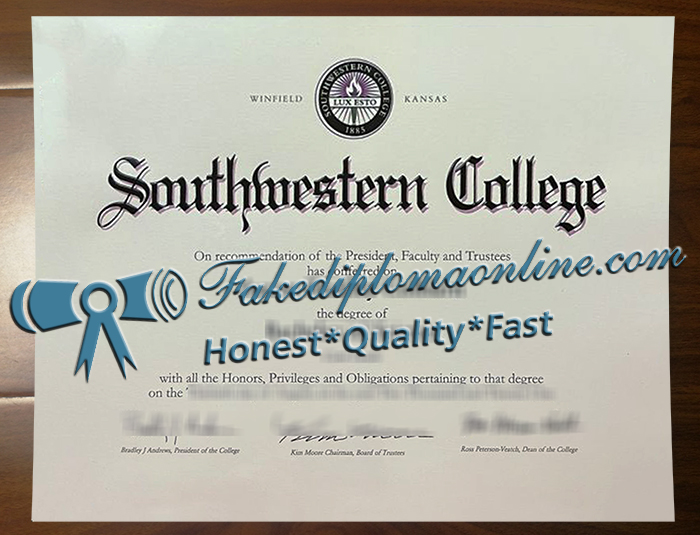 Southwestern College diploma