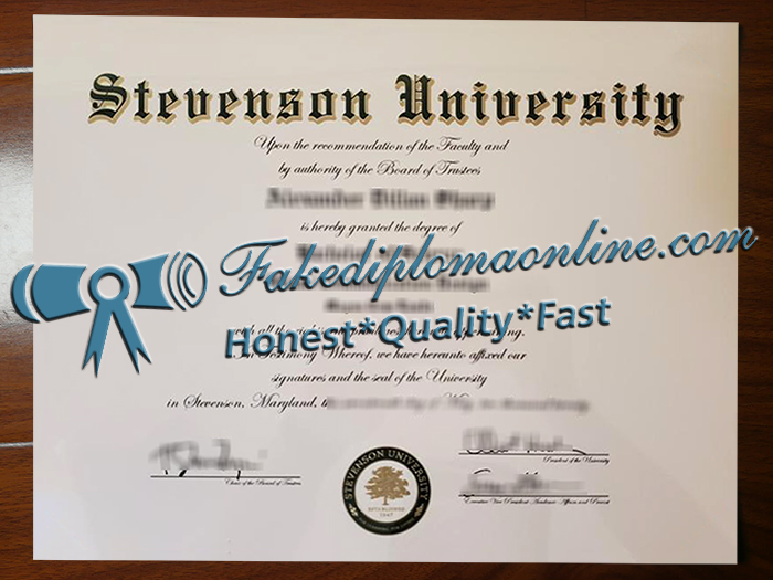 Stevenson University diploma