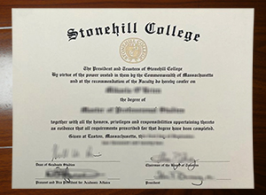 Stonehill College degree