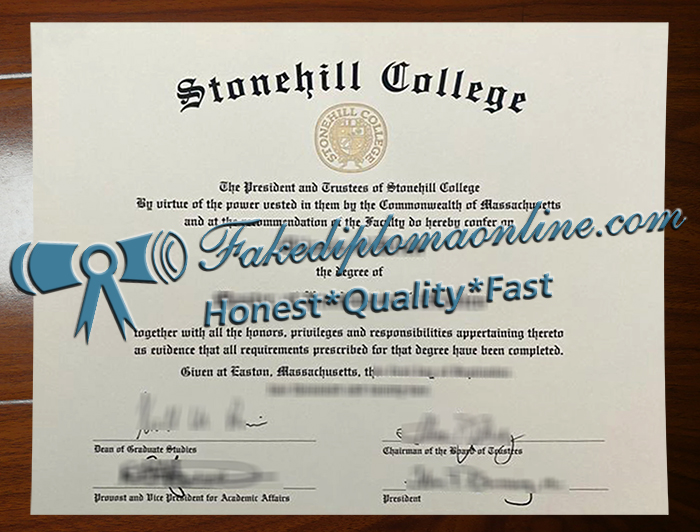 Stonehill College diploma