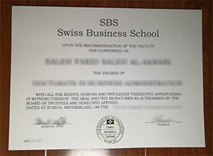 SBS Swiss Business School degree