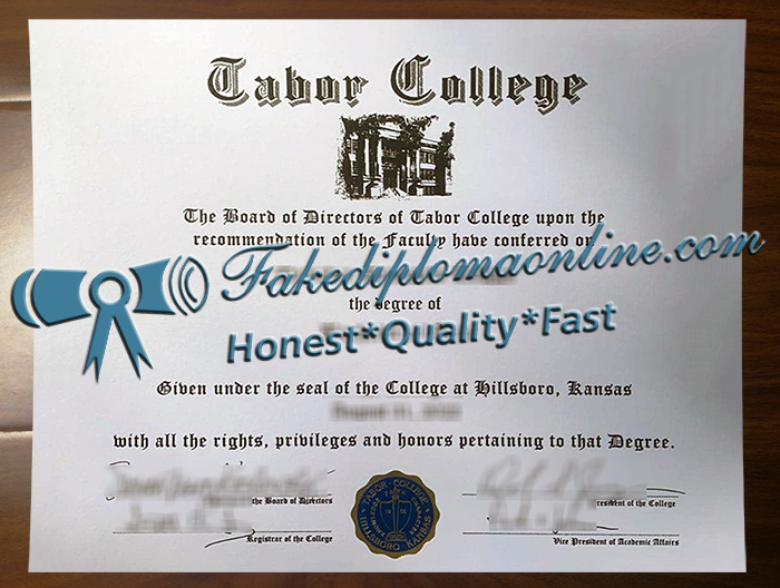 Tabor College diploma