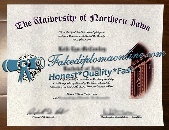 University of Northern Iowa diploma