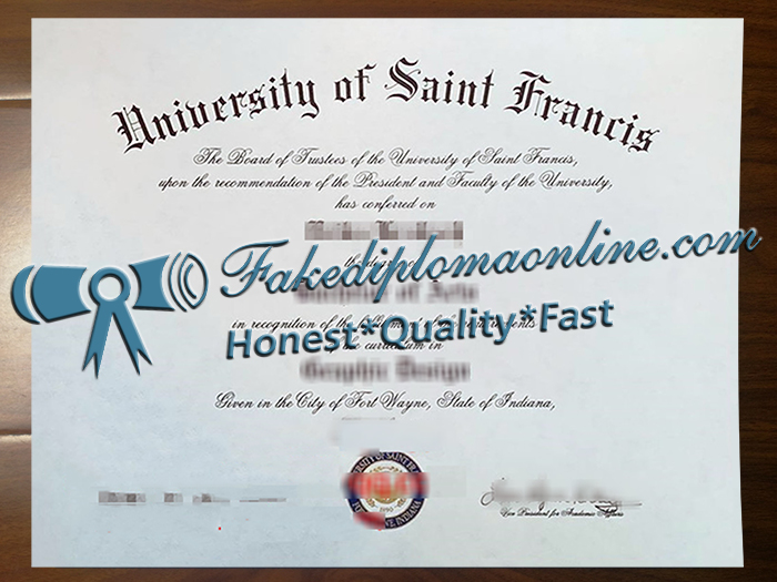 University of Saint Francis  diploma