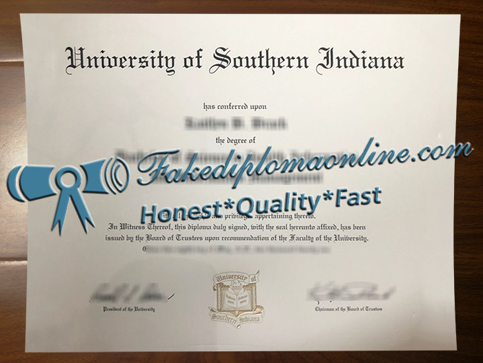 University of Southern Indiana diploma