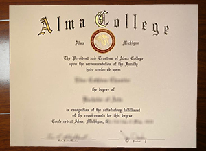 Alma College degree