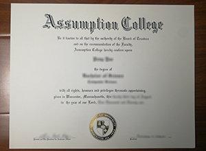 Assumption College diploma