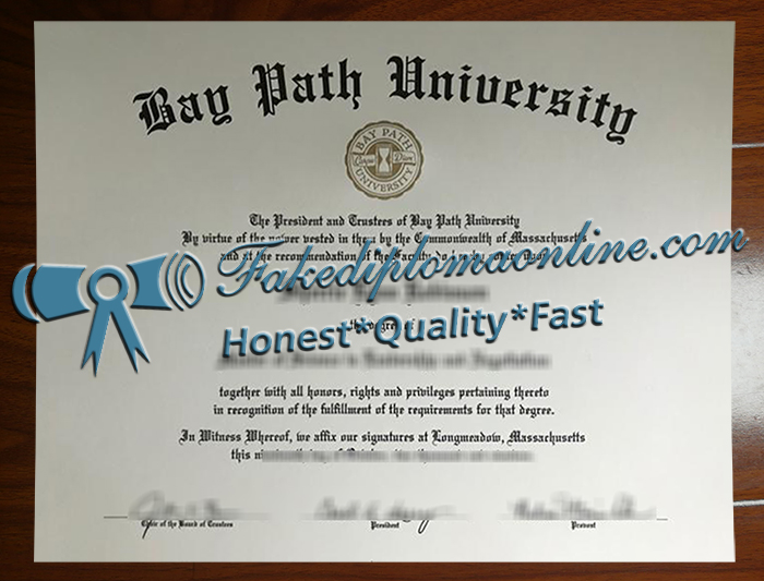 Bay Path University diploma