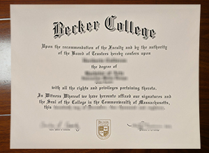 Becker College degree