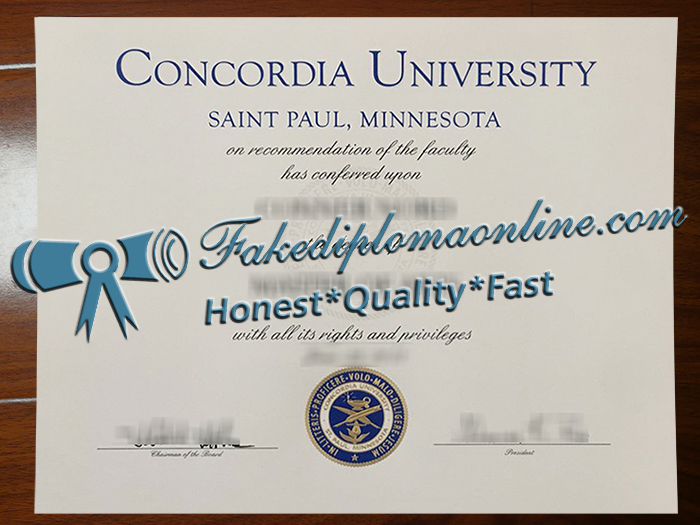 Concordia University St. Paul diploma