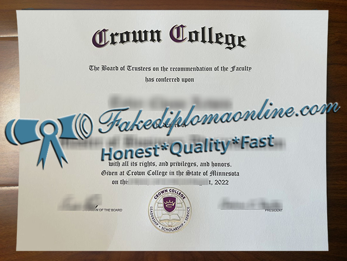 Crown College diploma