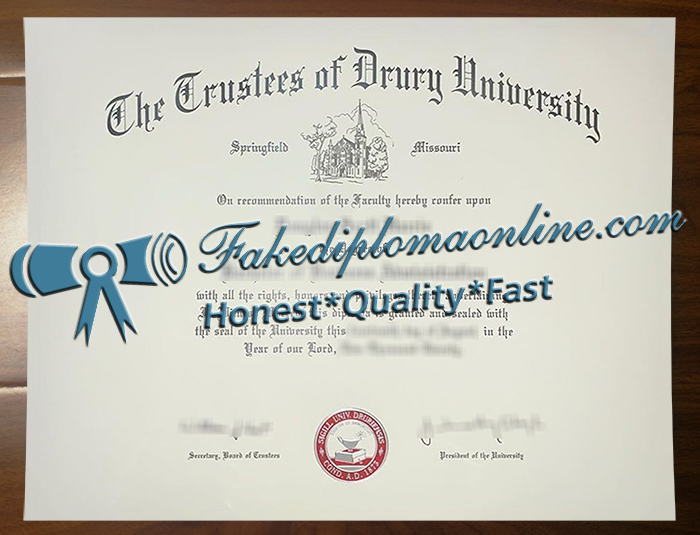 Drury University diploma