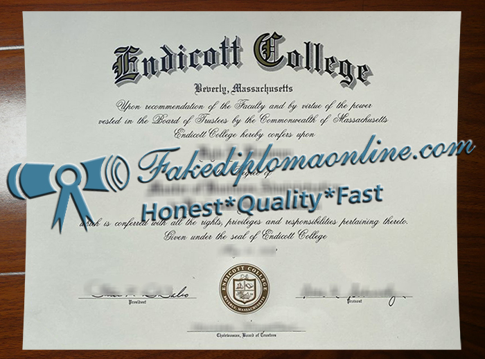 Endicott College diploma