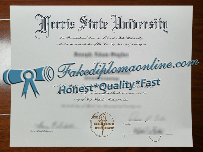 Ferris State University diploma