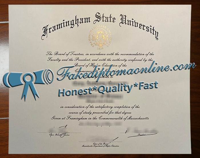 Framingham State University diploma