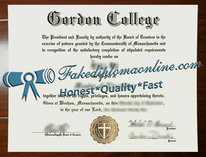 Gordon College diploma