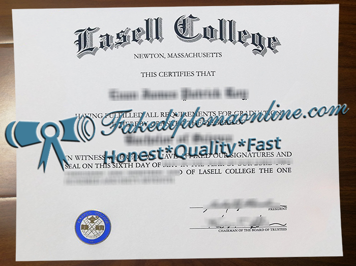 Lasell University diploma