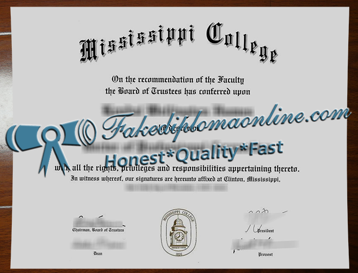 Mississippi College diploma