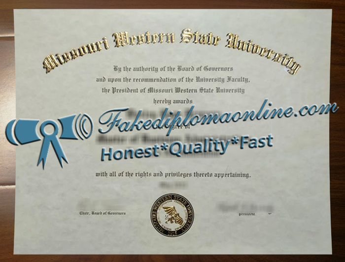 Missouri Western State University diploma