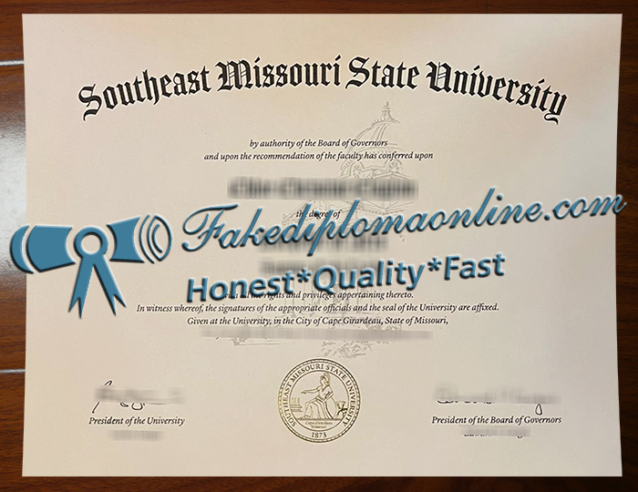 Southeast Missouri State University diploma