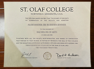 St. Olaf College degree