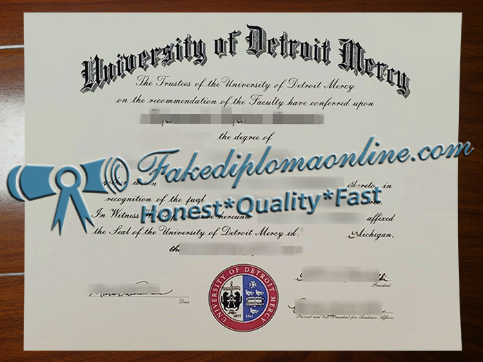 University of Detroit Mercy diploma