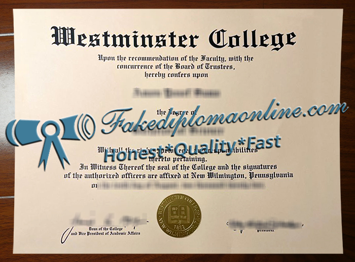 Westminster College diploma