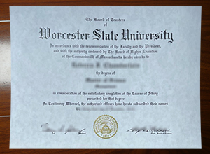 Worcester State University diploma