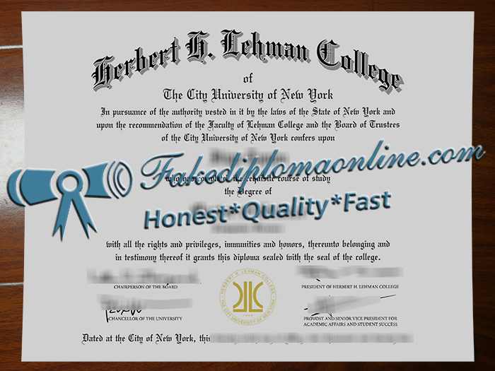 CUNY Lehman College diploma