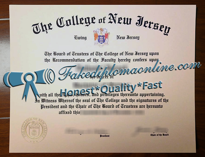 College of New Jersey degree