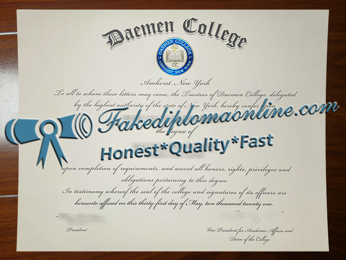 Daemen College diploma