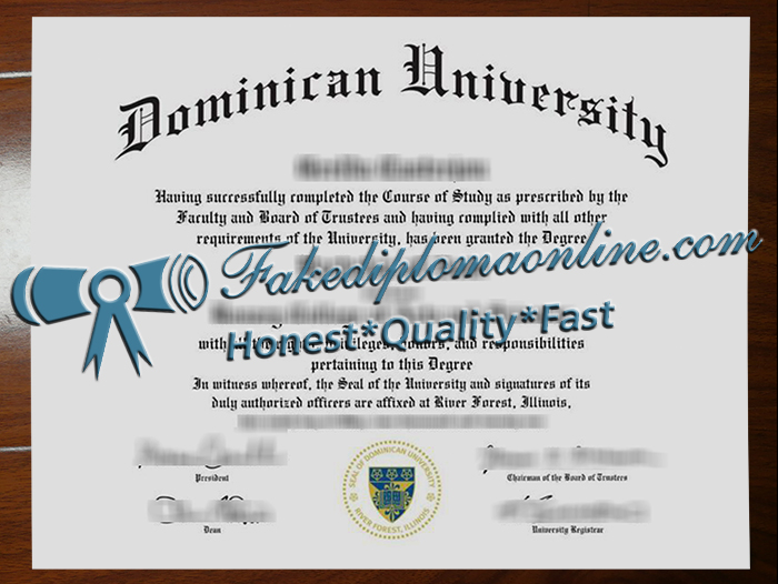 Dominican University diploma