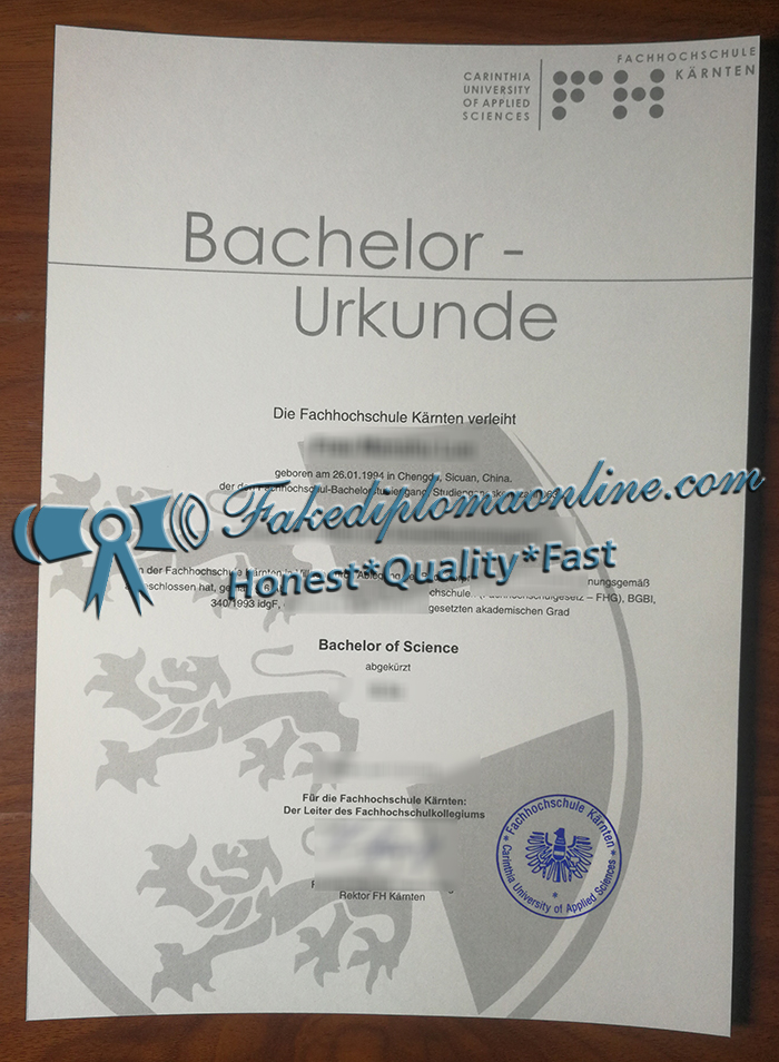 Fachhochschule Kärnten degree