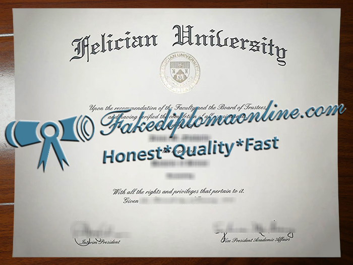 Felician University diploma