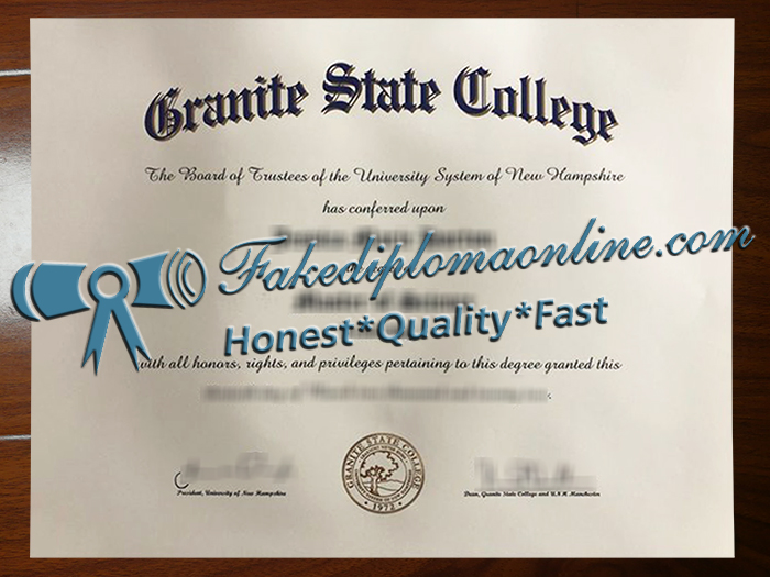 Granite State College diploma