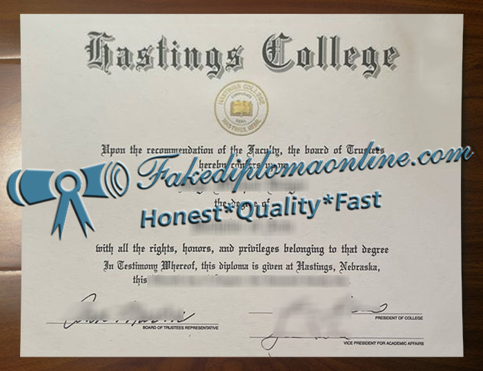 Hastings College diploma