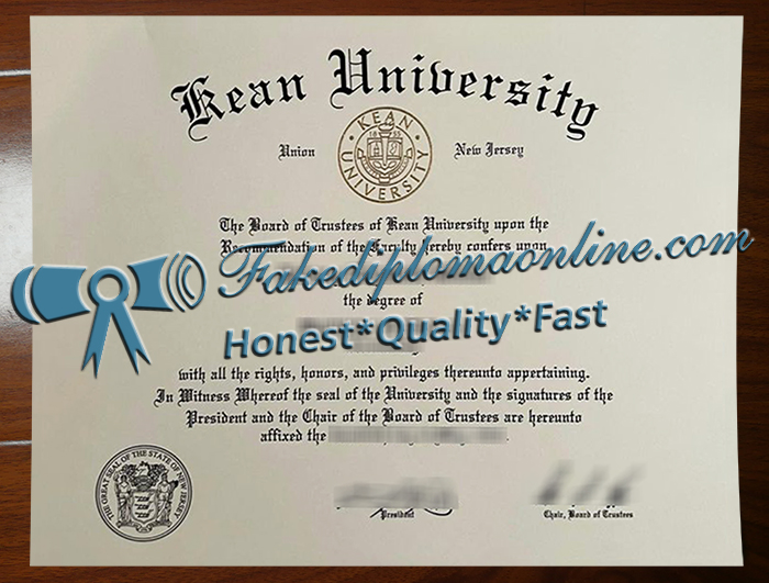 Kean University diploma