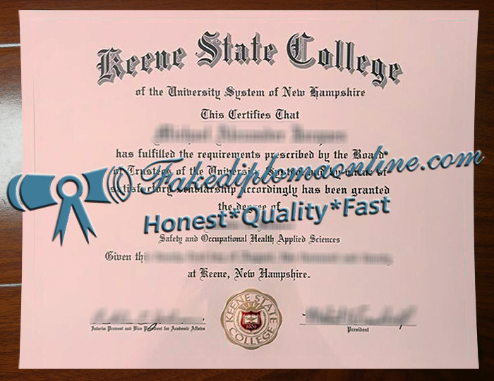 Keene State College diploma