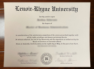 Lenoir–Rhyne University degree