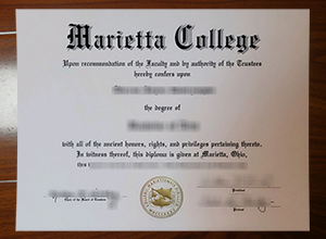 Marietta College diploma