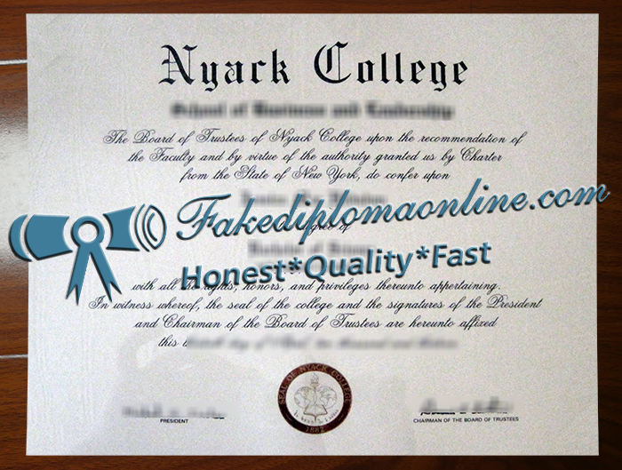 Nyack College diploma