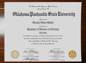 Oklahoma Panhandle State University diploma