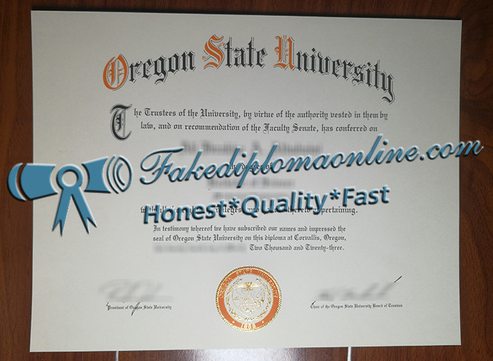 Oregon State University diploma