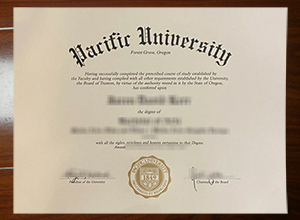 Pacific University degree