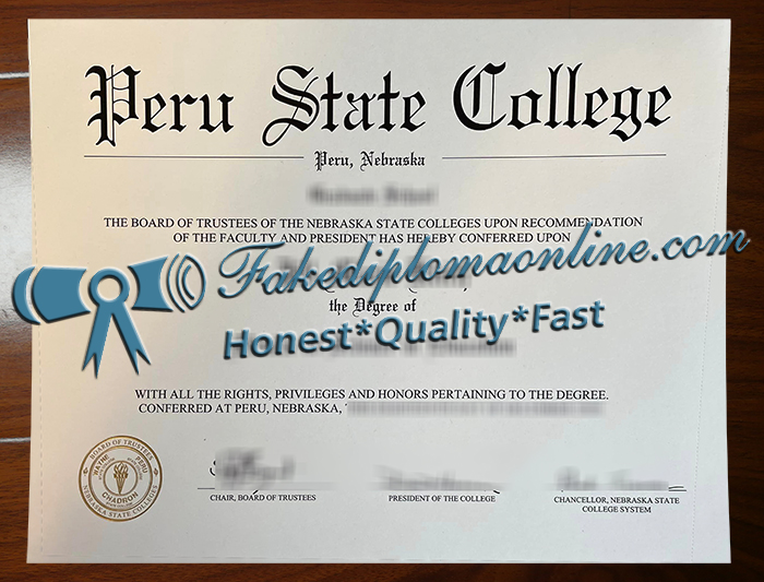 Peru State College diploma