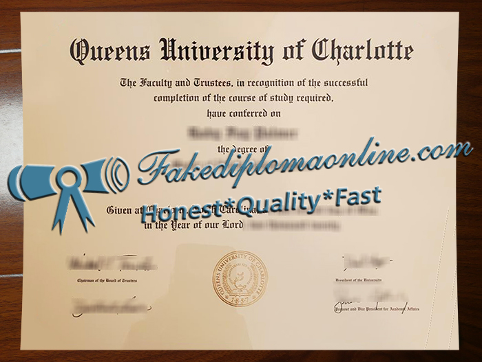 Queens University of Charlotte diploma