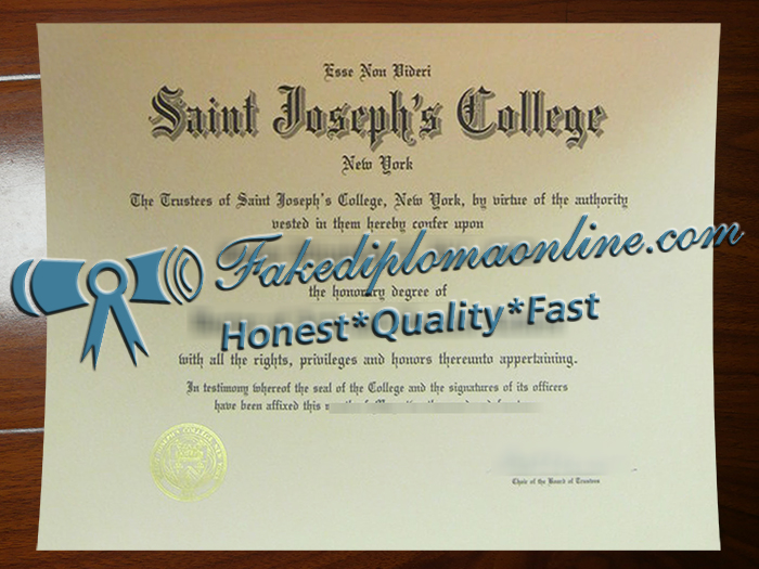 St. Joseph's University diploma