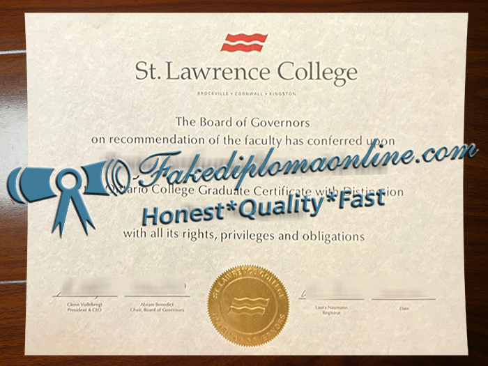 St. Lawrence University diploma