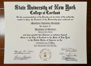 State University of New York at Cortland degree